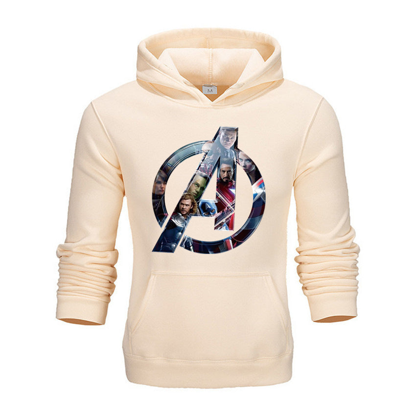 Trendy Avengers Printed Men's Loose Hoodie