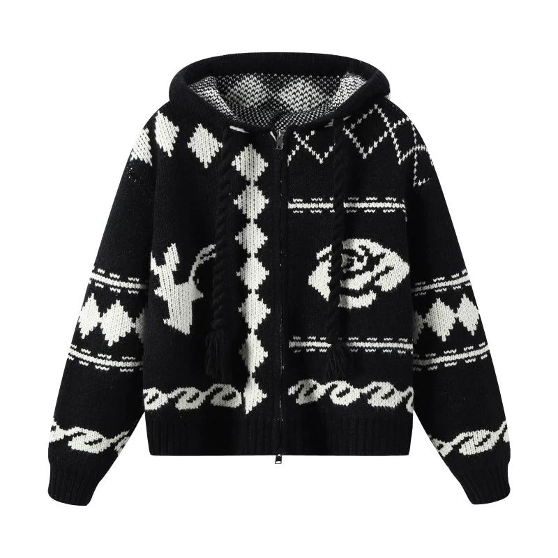 Karina Same Women's Hooded Sweater Cardigan