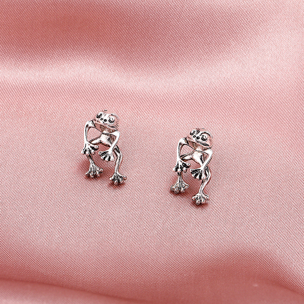 Retro Frog Detachable Earrings