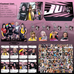 BORN PINK Album Sticker Lanyard Keychain Gift Box