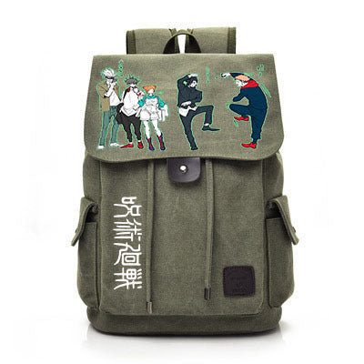 Retro Anime Canvas Schoolbag Backpack