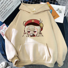 Unisex Cute Game Graphic Print Loose Hoodie