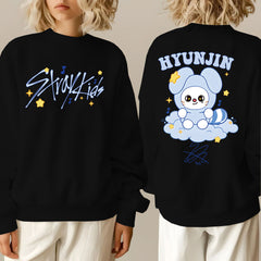 SKZ Doll Printed Crew Neck Sweatshirt