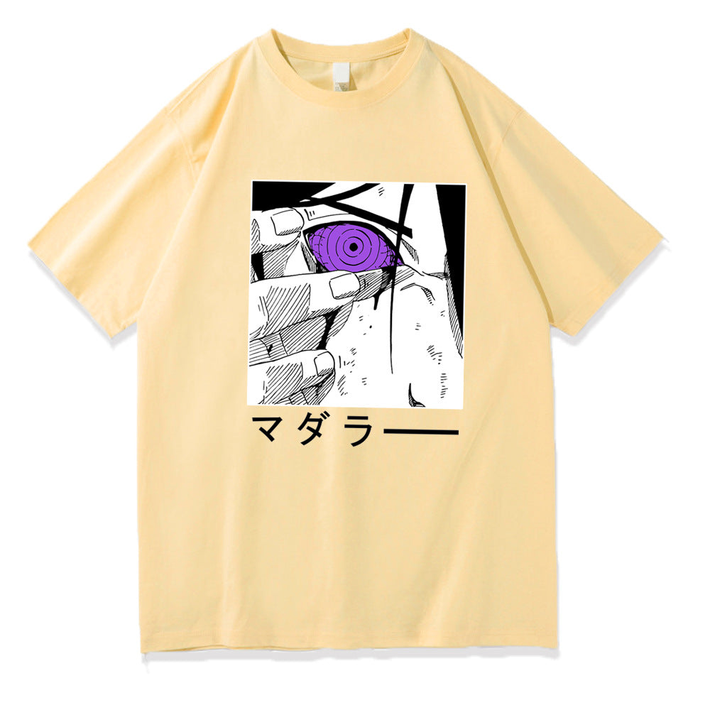 Unisex Sasuke Printed Short Sleeve Summer Tee