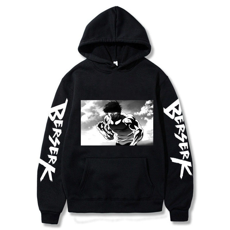 Unisex Baki Anime Printed Loose Hoodie