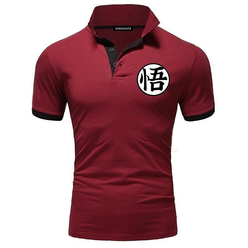 Men's Goku Casual Short Sleeve Polo T-Shirt