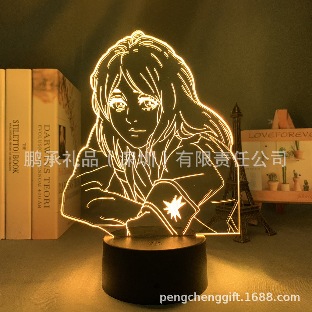 Colorful Anime Acrylic 3d Night Light