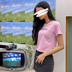 Niche Butterfly Cotton Short-sleeved Top