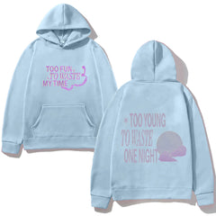 KPOP TOUCH Lyric Letter Printed Hoodie