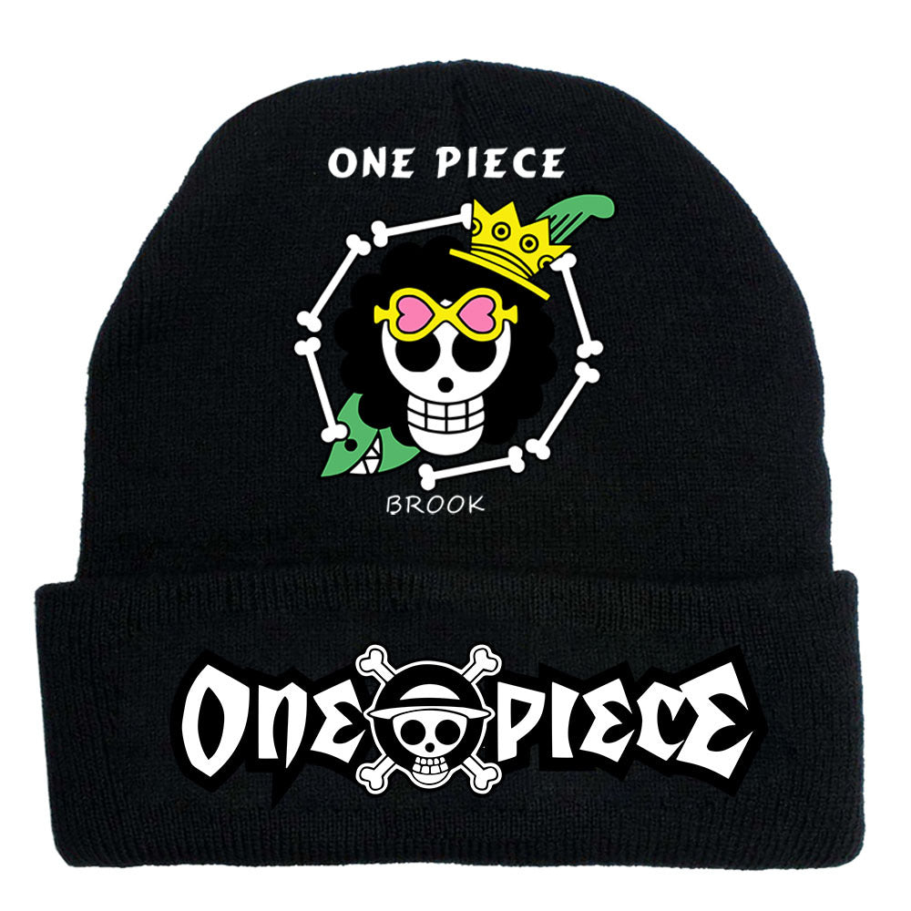 Trendy Luffy Print Knitted Hat