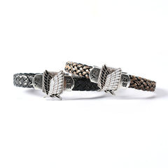 Retro Anime Woven Leather Bracelet