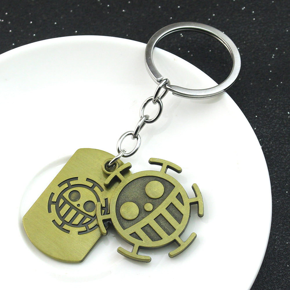 Luffy Straw Hat Wanted Tag Keychain