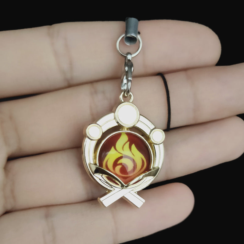 Chic Game Elements Shape Bracelet Keychain Pendant