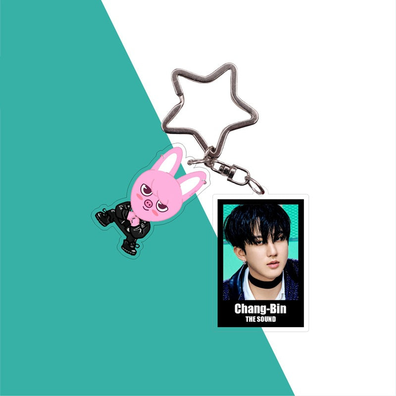 Cute Kpop Photo Keychain