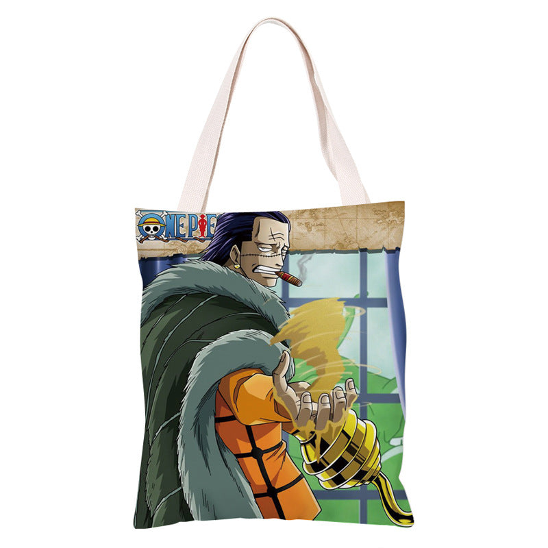 Trendy Anime Canvas Shoulder Bag