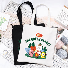 Kpop The Green Planet Shoulder Canvas Bag