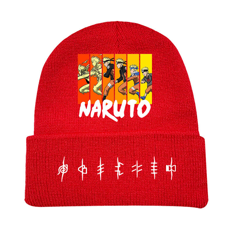 Versatile Anime Print Knitted Hat