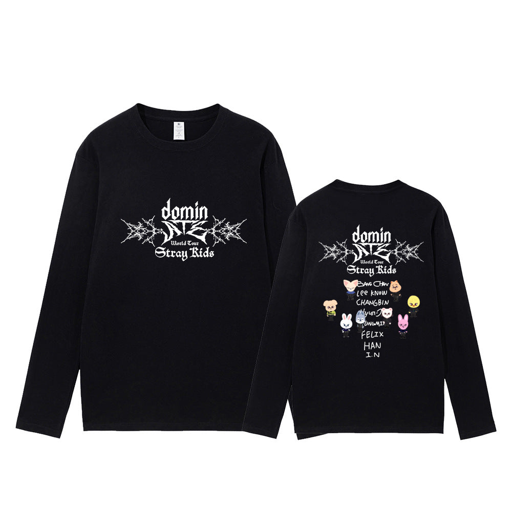 Unisex ATE Kpop Crew Neck Long-sleeved T-shirt