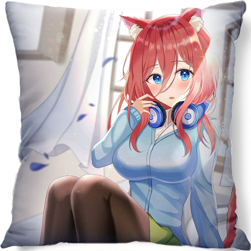 Nakano Anime Throw Pillow