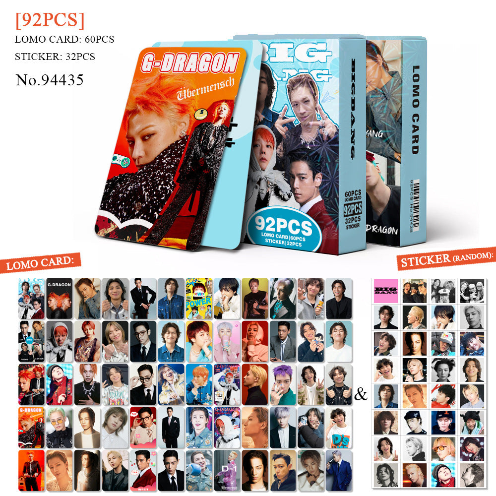 92PCS BIGBANG Photo Card Sticker Collection