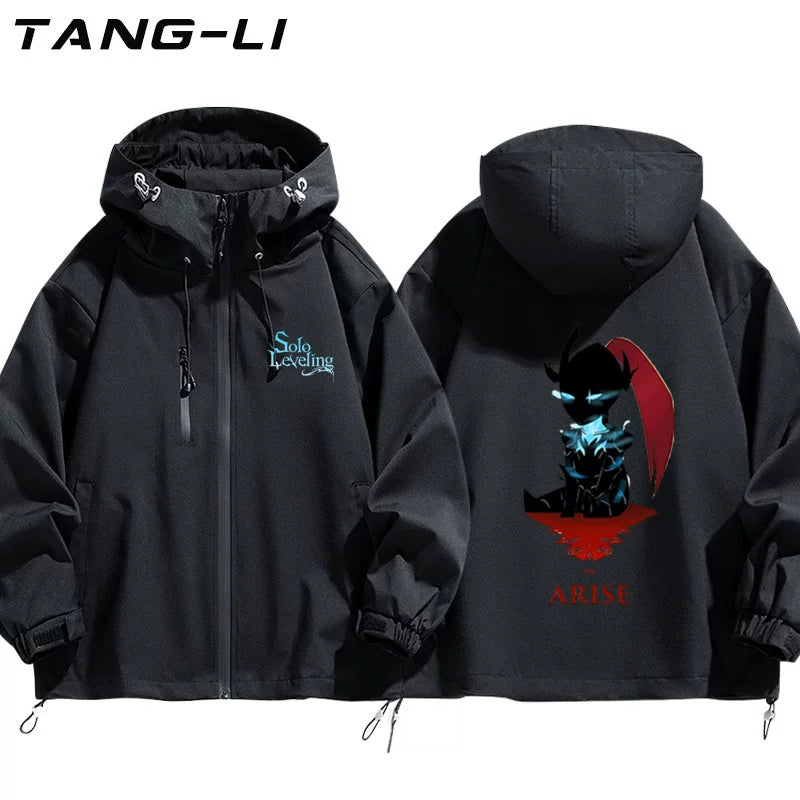 Men's Anime Graphic Print Hooded Jacket
