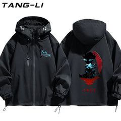 Men's Anime Graphic Print Hooded Jacket