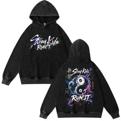 SKZ World Tour Run It Graffiti Cotton Washed Hoodie