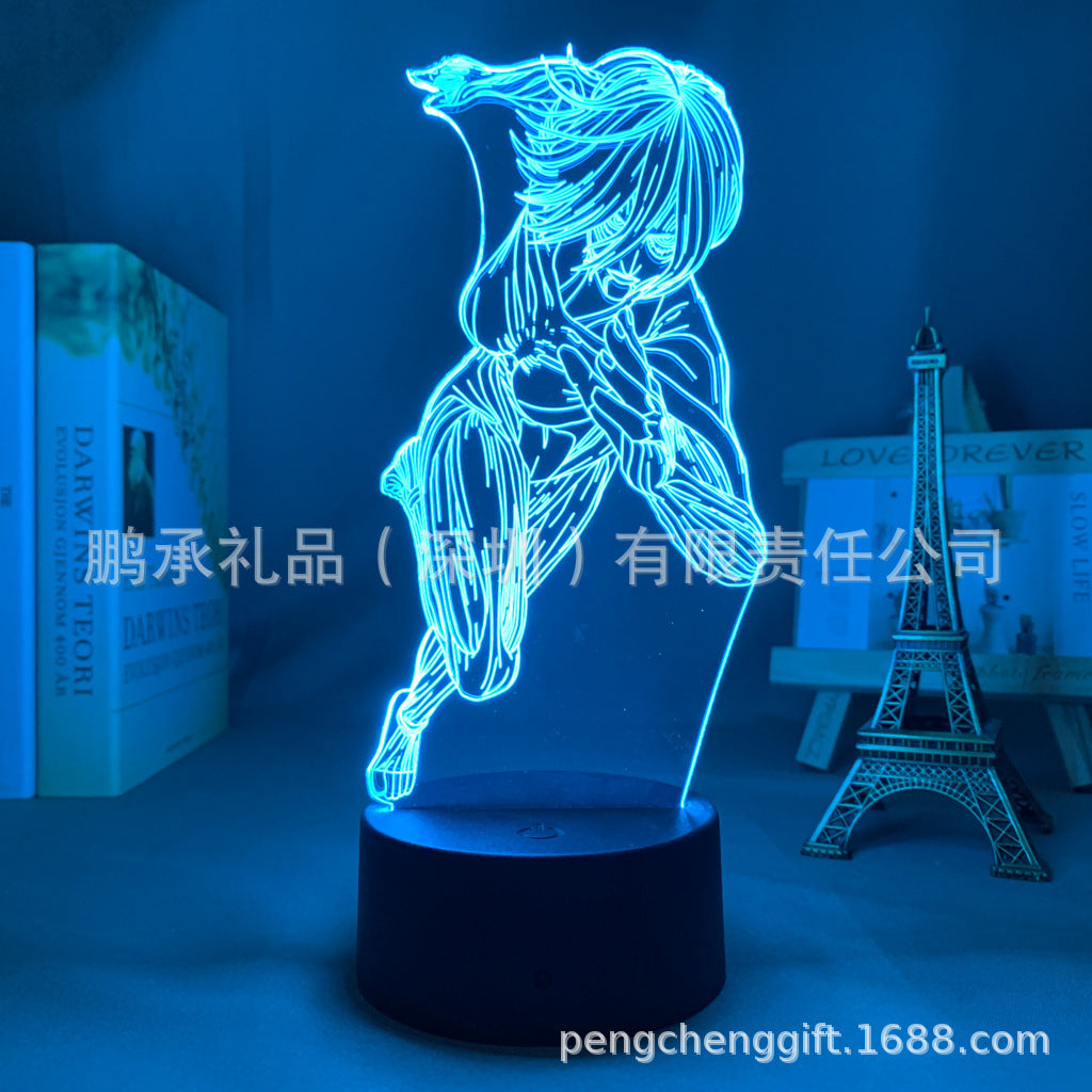 Colorful Anime Acrylic 3d Night Light