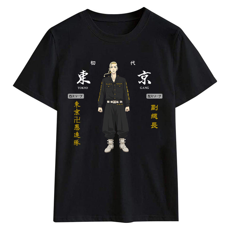 Unisex Anime Tokyo Graphic Print T-shirt