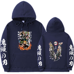 Casual Anime Printed Sports Loose Hoodie