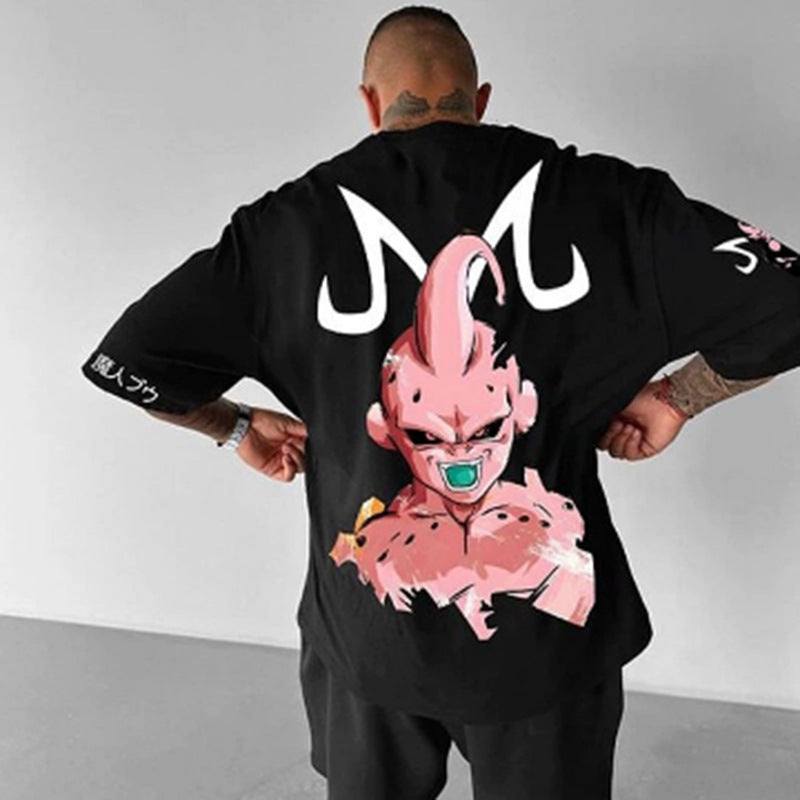 Men's Anime Cotton Loose T-Shirt