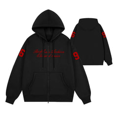 Haechan‌ Same Printed Zipper Hoodie Top