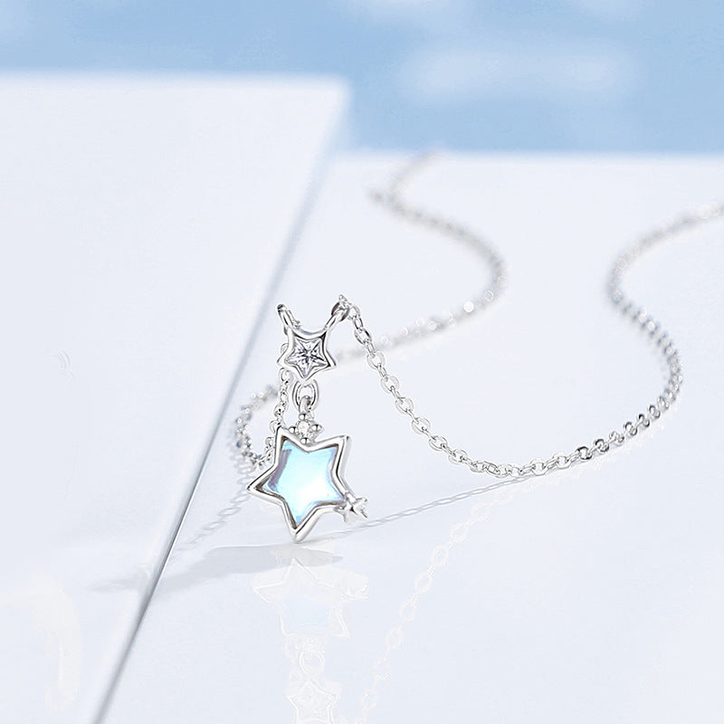 Niche Star and Moon Couple Necklace