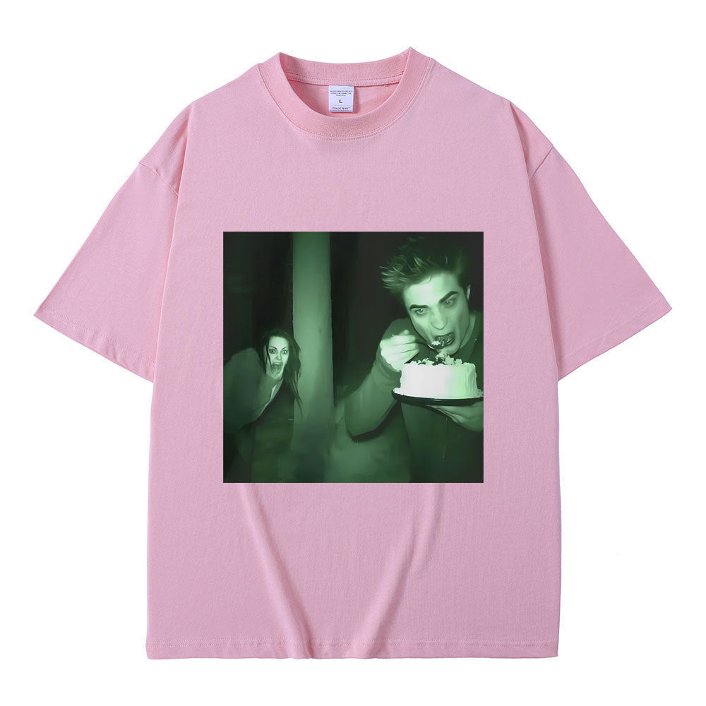 Funny Twilight Edward and Bella Print Tee