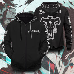 Men's Anime 3D Printed Cosplay Zip Hoodie