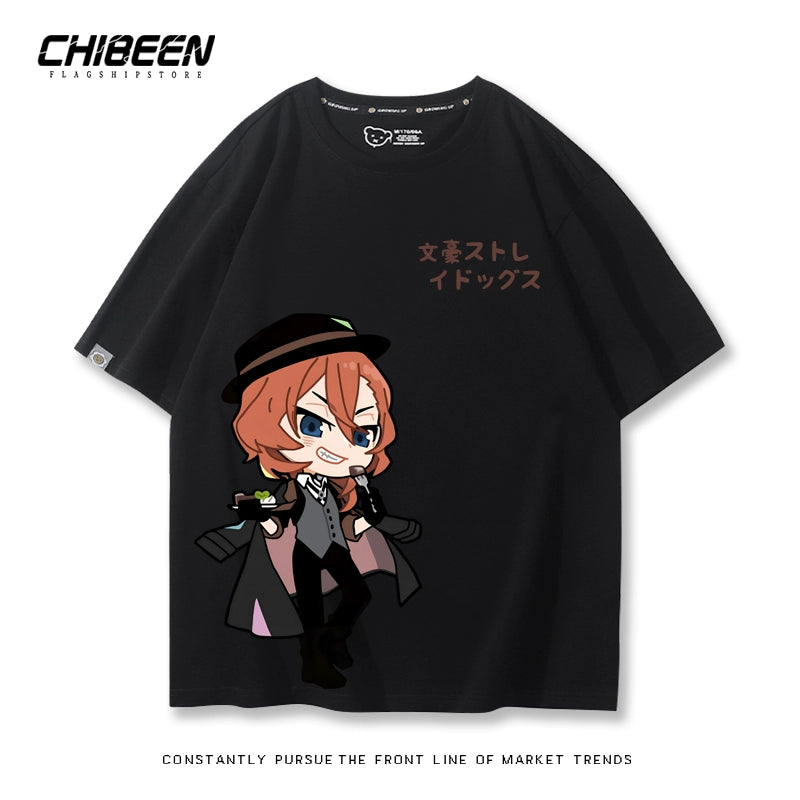 Versatile Dazai Anime Short Sleeve Summer T-Shirt