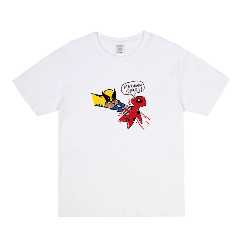 Deadpool Wolverine Loose Cotton T-shirt