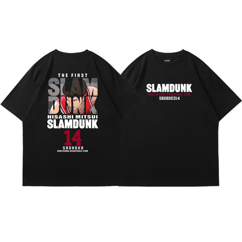 Casual Anime Basketball Loose T-shirt