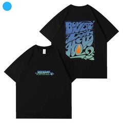 KPOP HOW Graphic Printed Short-sleeved T-shirt