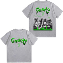 Casual KPOP Gnarly Graphic Cotton T-Shirt