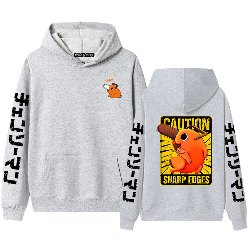 Unisex Pochita Anime Graphic Print Hoodie