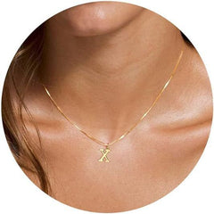 English Initial Alphabet Letter Necklace