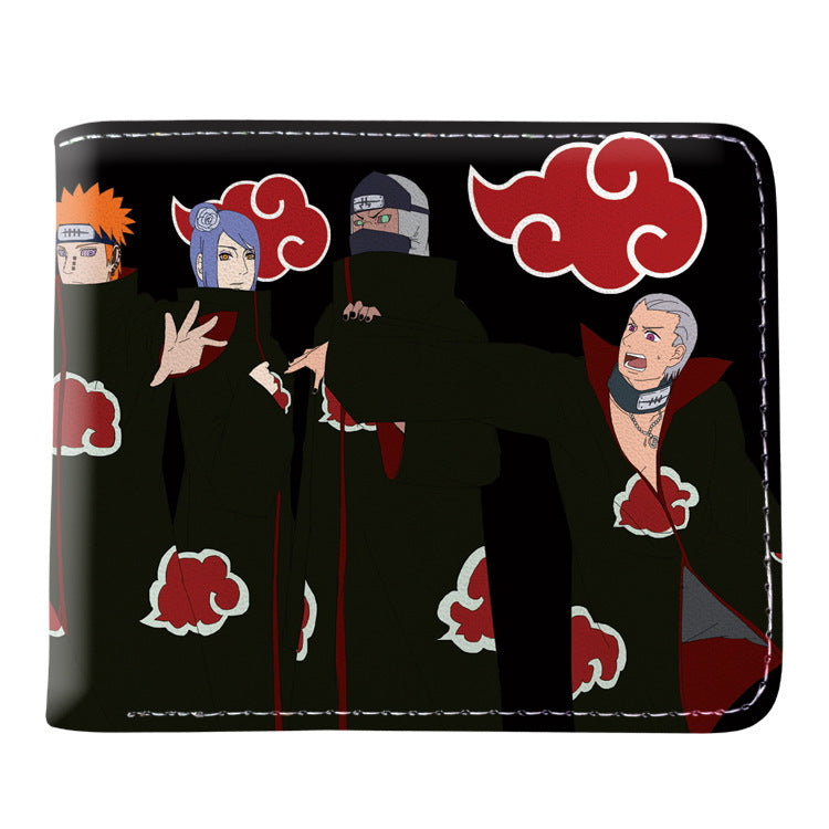 Trendy Anime Sasuke Folding Wallet