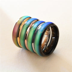 Stainless Steel Color-changing Anime Ring