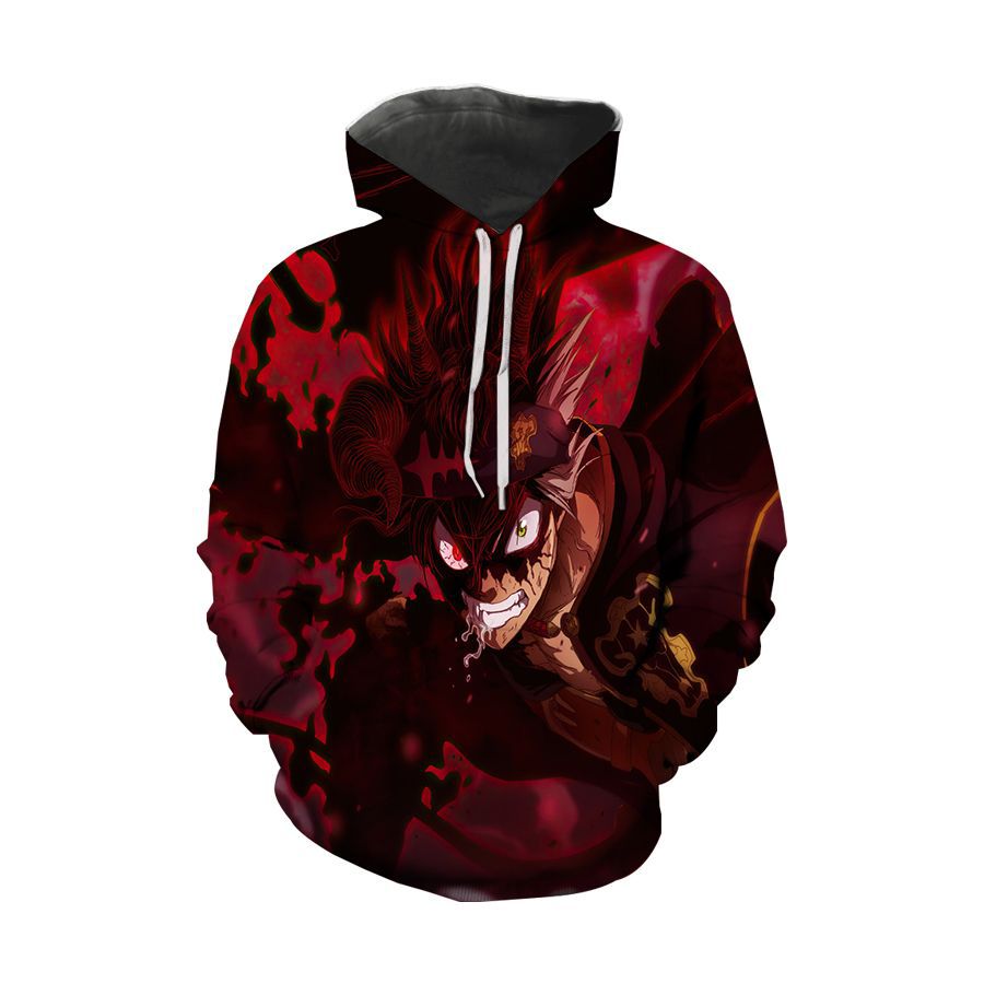 Unisex Anime 3D Print Pullover Hoodie