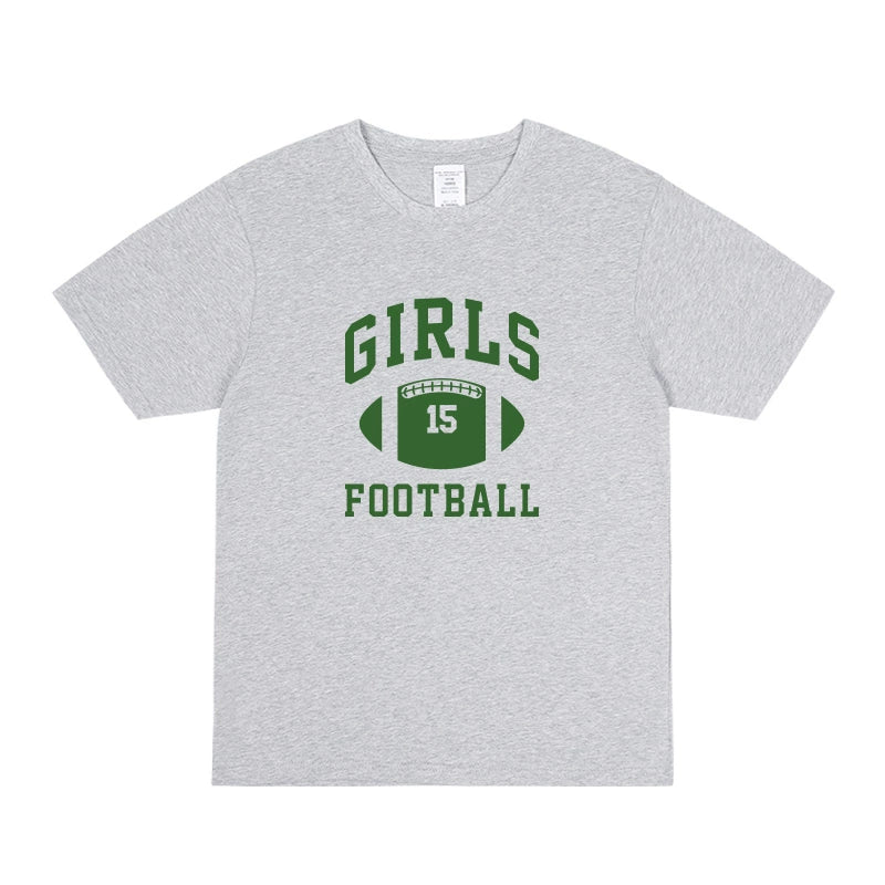Rachel Girls Football Short-sleeved T-shirt