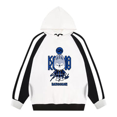 Karma Album Cartoon Printed Pocket Hoodie