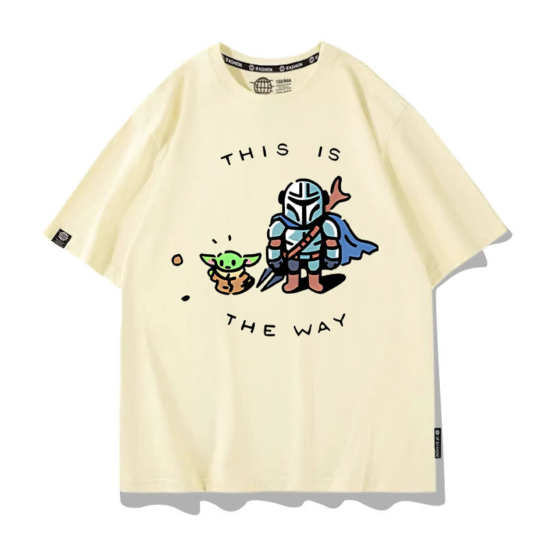 Men's Mandalorian Short Sleeve Cartoon T-Shirt