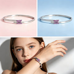 BANGTAN Purple Diamond Open Bracelet