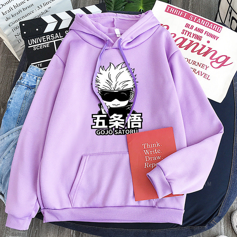 Unisex Anime Printed Casual Loose Hoodie